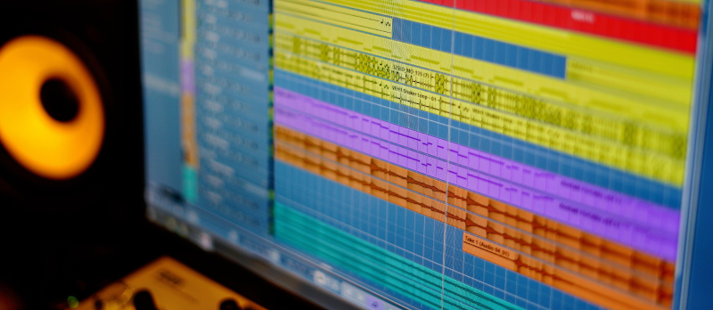 Audio-Recording Projekt Bildschirmansicht