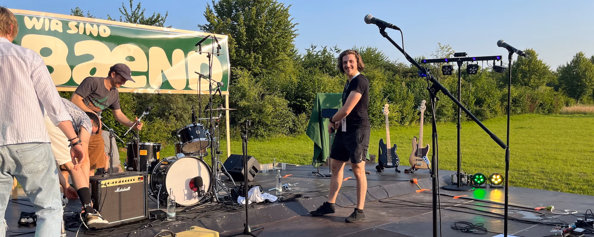 Linus Vander beim Bolten Festival mit WirSindBand 