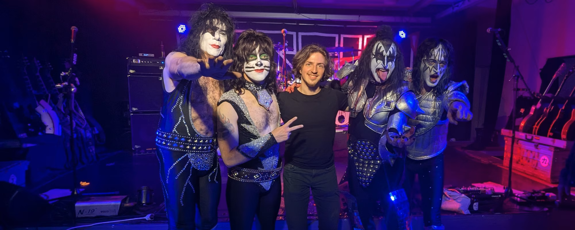 Linus mit der Coverband Kissi'n Time